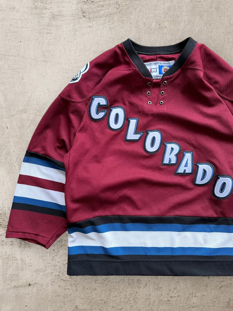 90s CCM Colorado Avalanche Hockey Jersey -