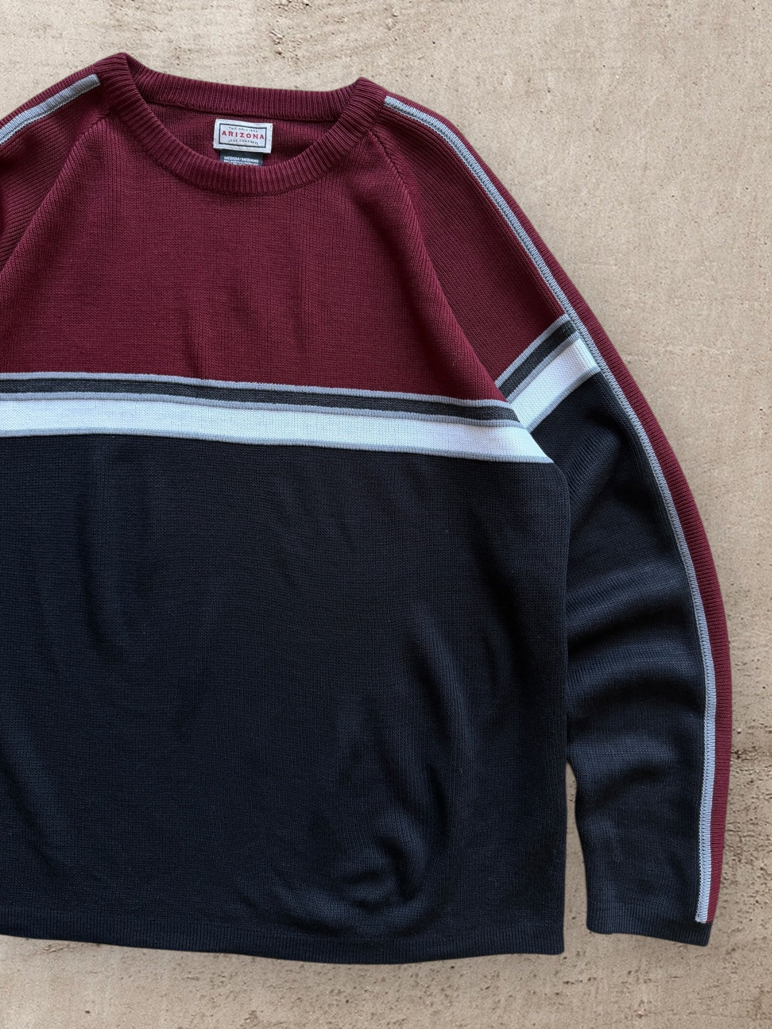 00s Arizona Striped Knit Sweater - Large