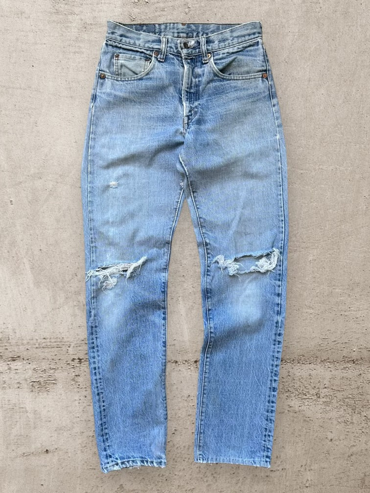 80s Levi’s 505 Distressed Denim Jeans - 29x31