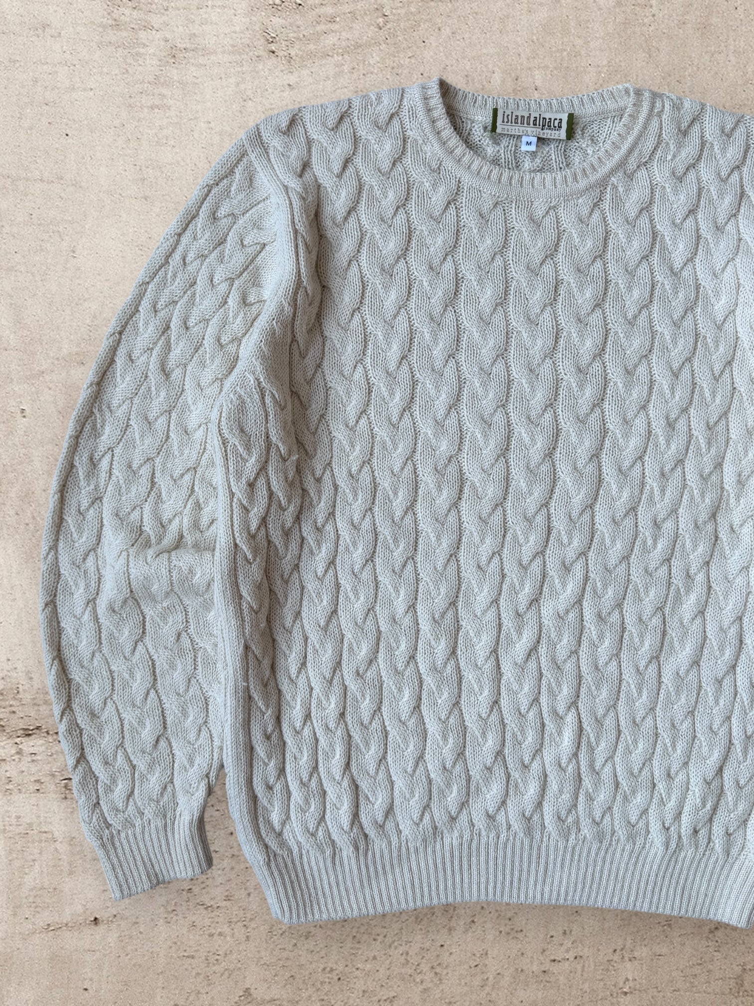 90s Island Alpaca Knit Sweater - Large