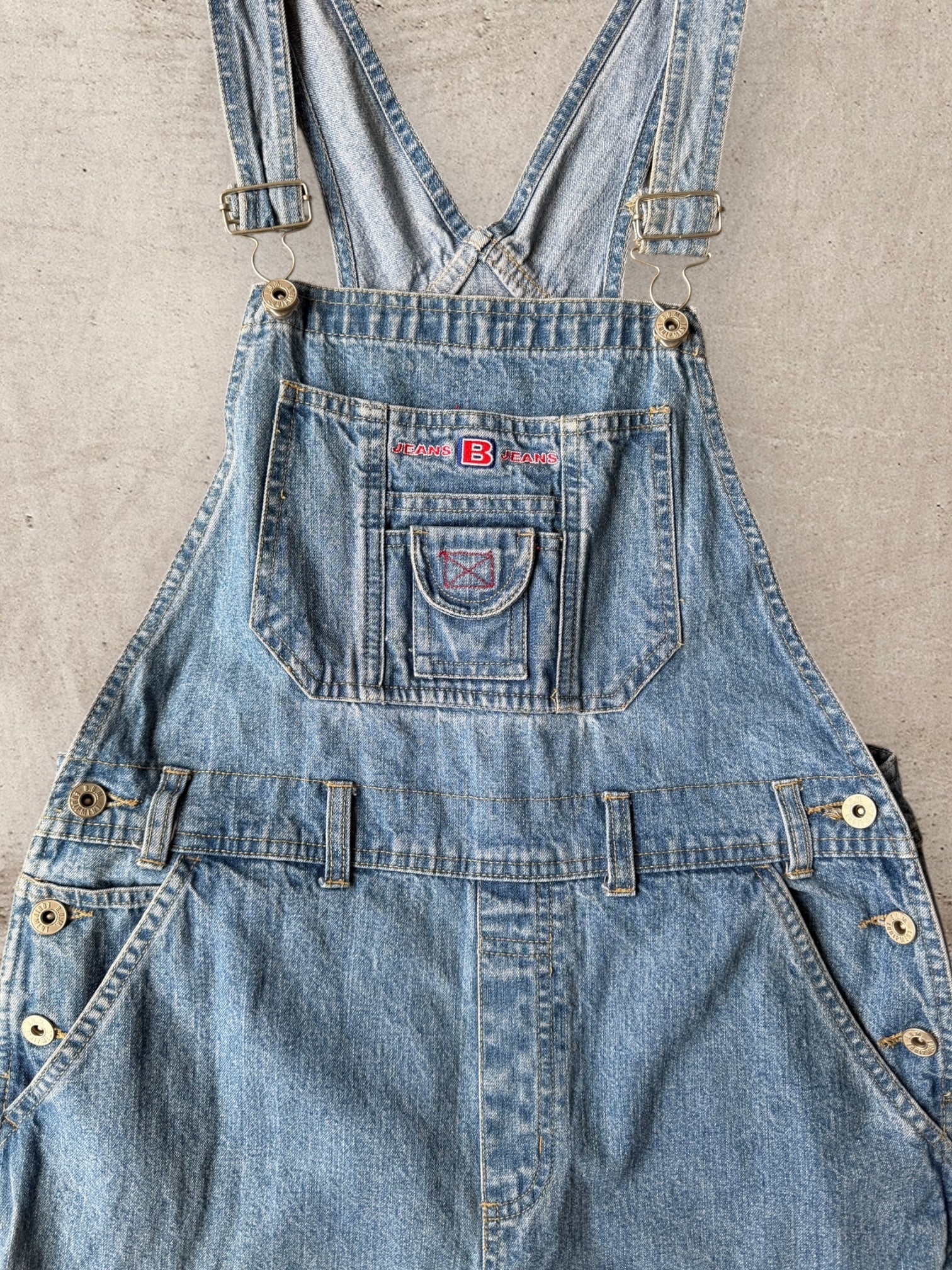 90s Bum Equipment Denim Cargo Overalls -