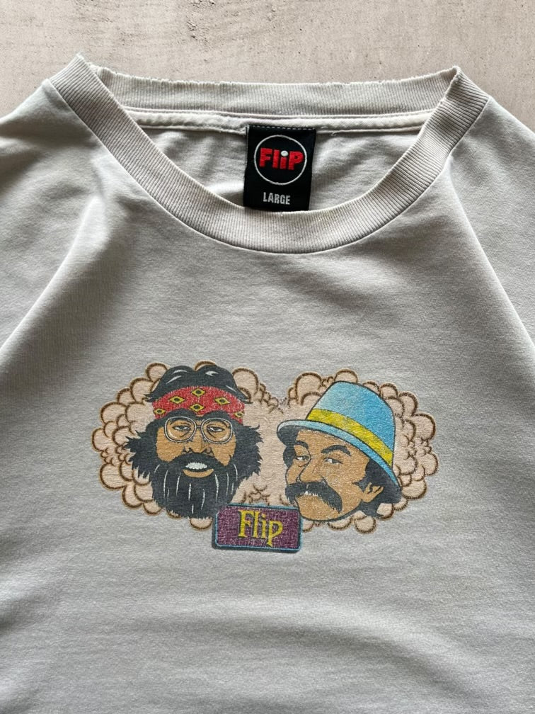 90s Flip Skateboards Cheech & Chong Graphic T-Shirt - Large