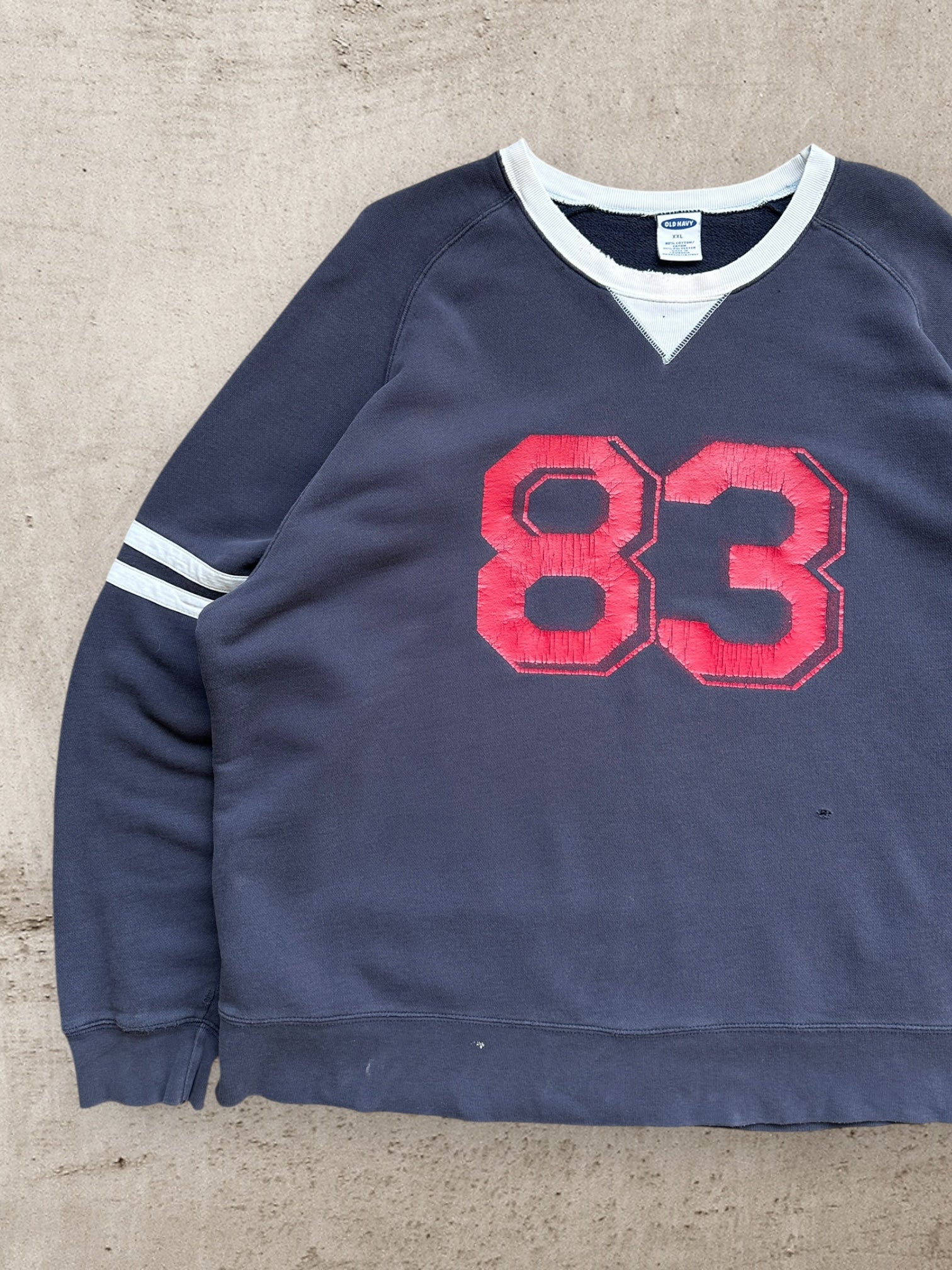 00s Old Navy 83 Jersey Crewneck - 2XL