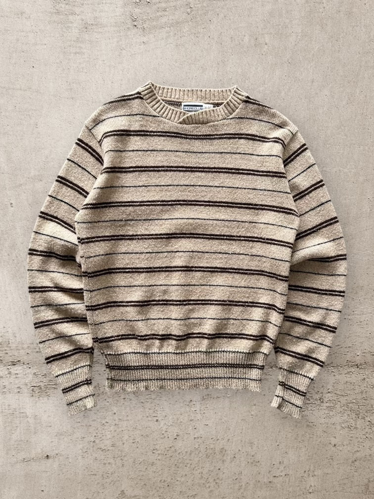 80s Shoreline Striped Knit Sweater - Medium