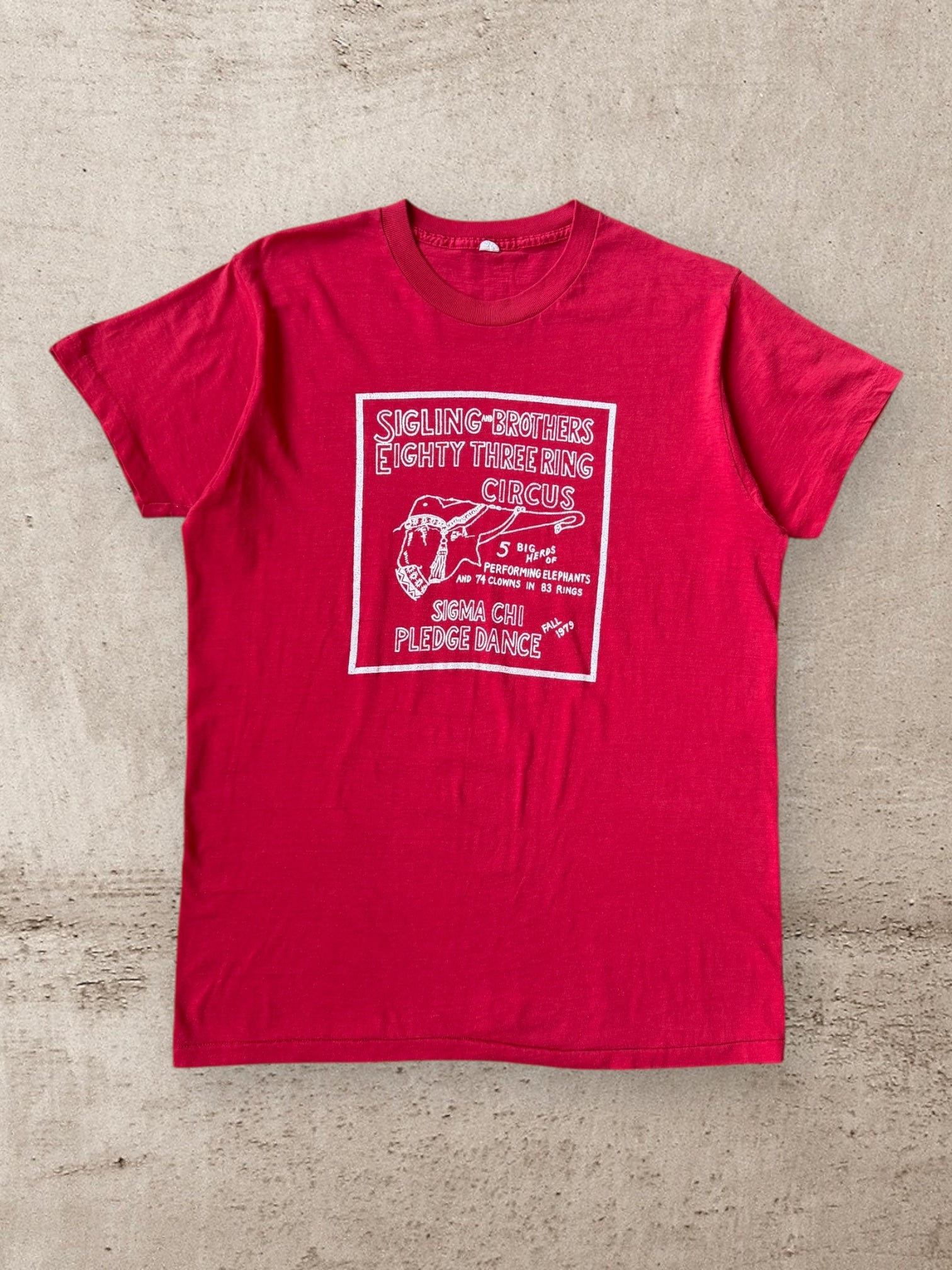 90s Sigling Brothers Circus Graphic T-Shirt - Large