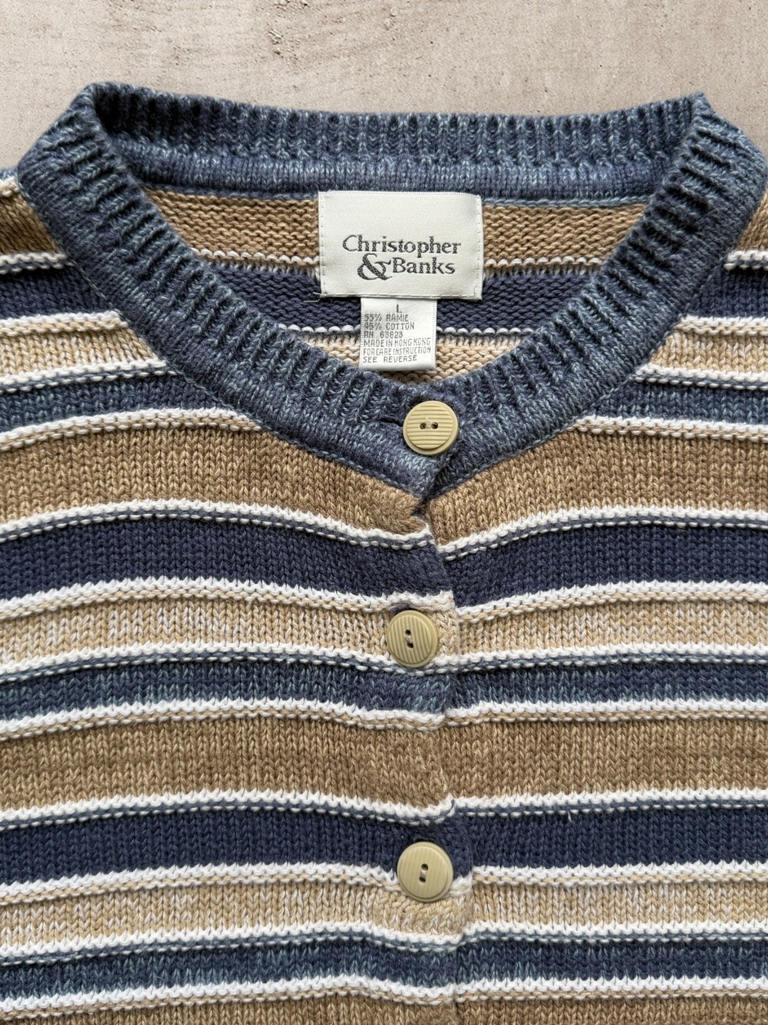 00s Christopher & Banks Button Up Knit Sweater - Women’s Large