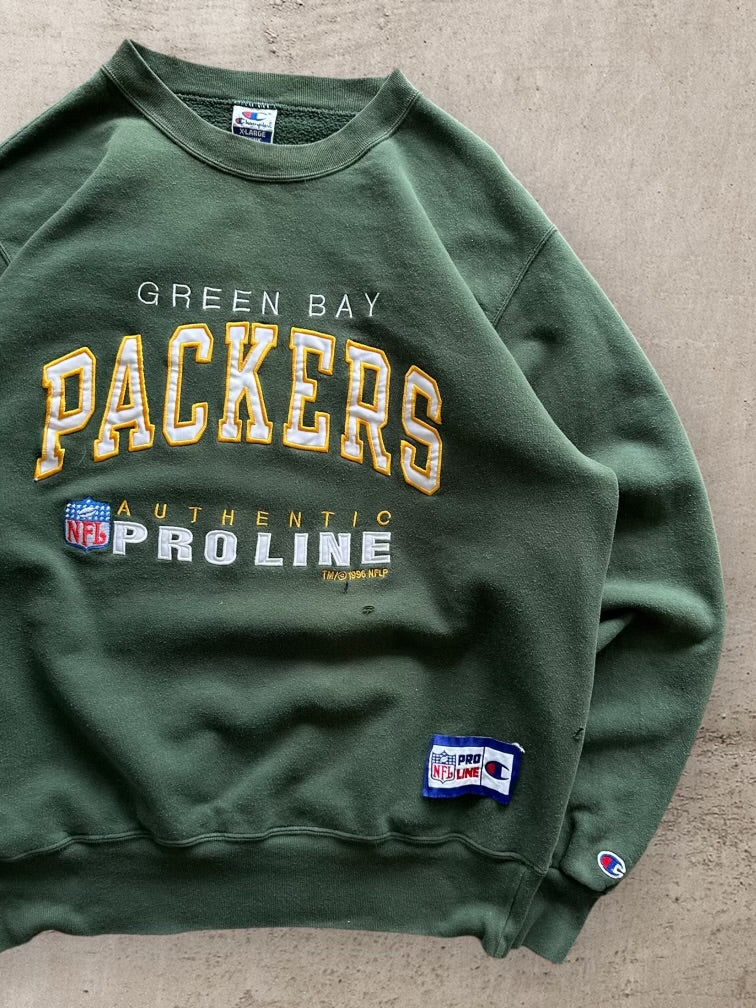 90s Champion Green Bay Packers Crewneck - XL