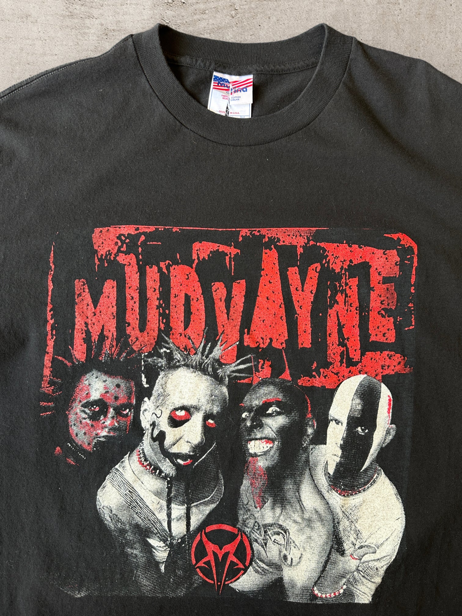 00s Mud Vayne Metal Rock Band T-Shirt - XL