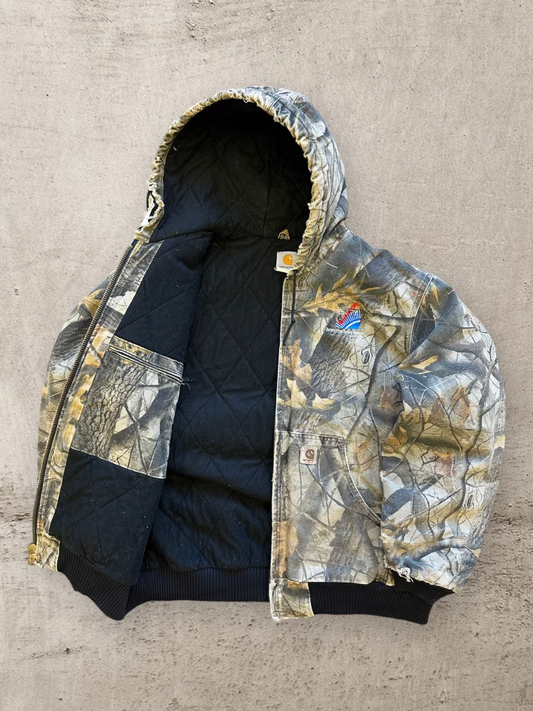 00s Carhartt Camouflage Hooded Jacket - XL