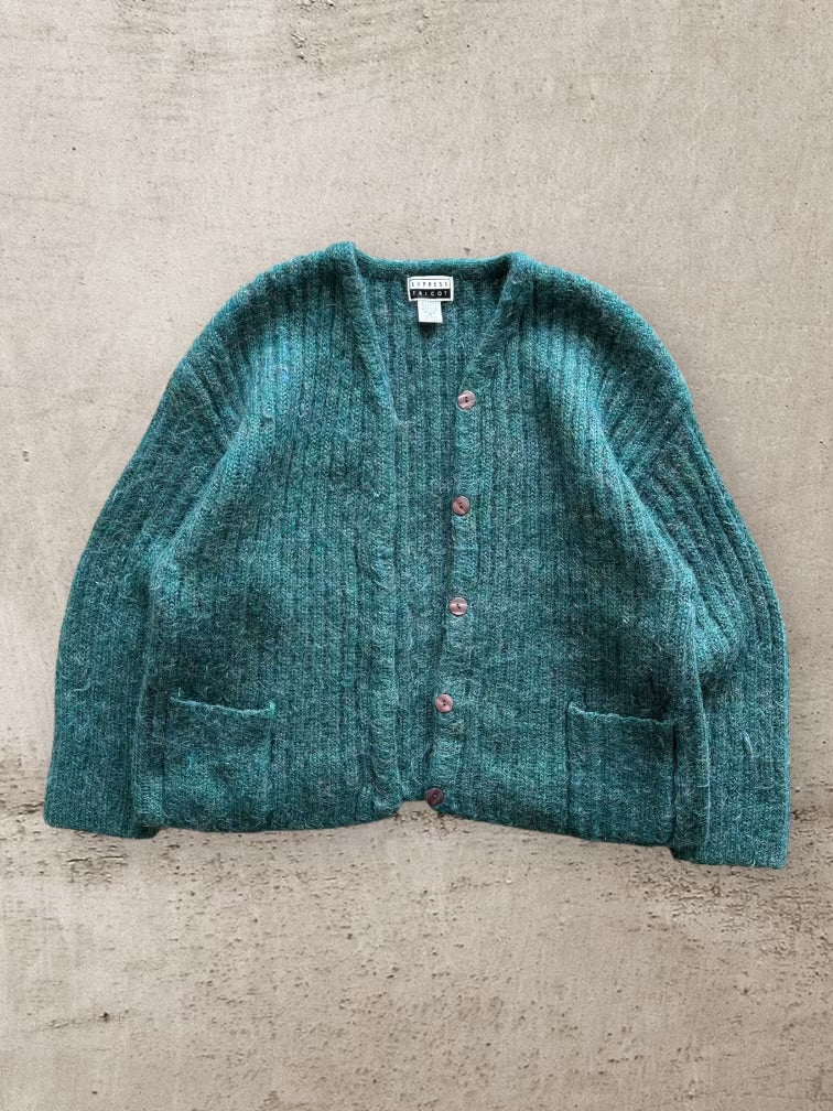 90s Express Tricot Mohair Cardigan - Large