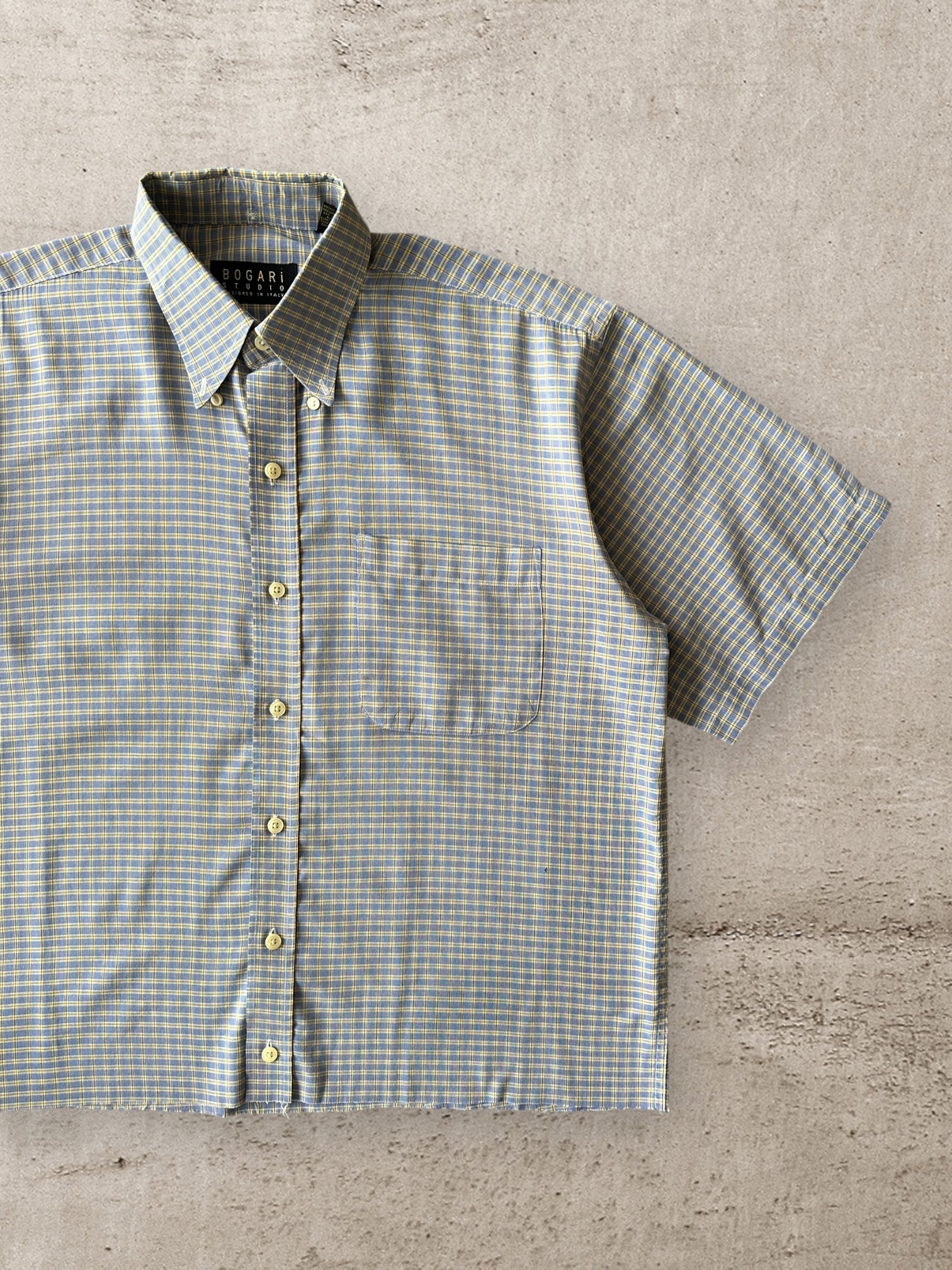 00’s Bogari Cropped Button Up Shirt - Medium