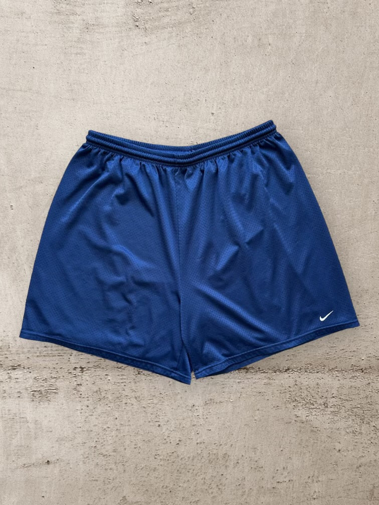 00s Nike Blue Mesh Shorts - XXL