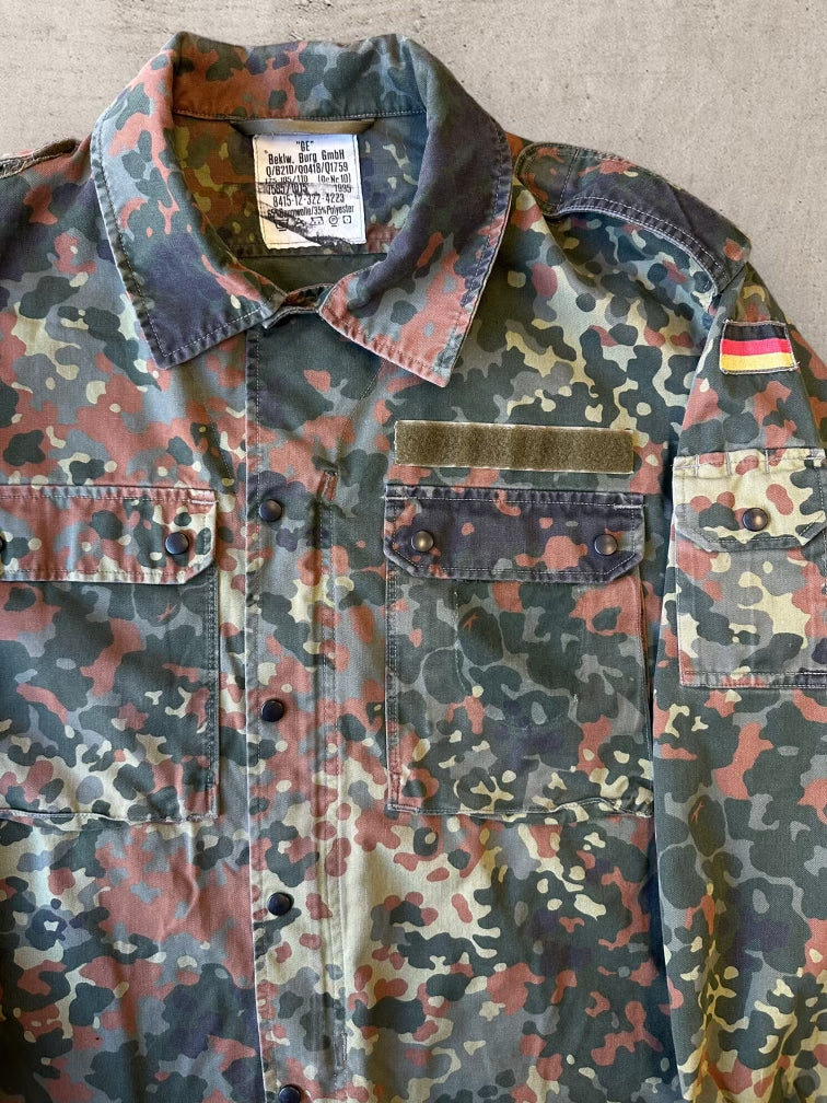 00s German Military Camouflage Button Up - XL