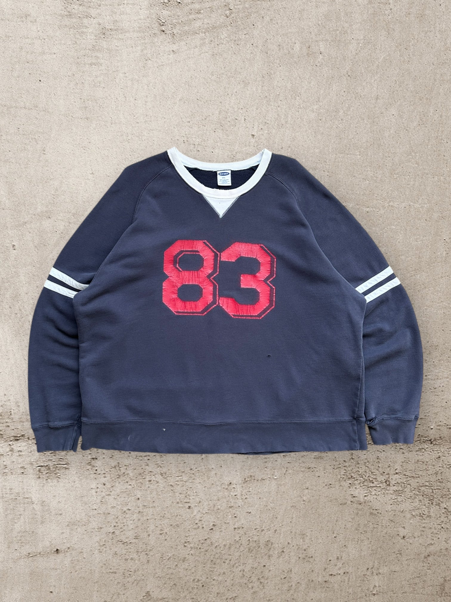 00s Old Navy 83 Jersey Crewneck - 2XL