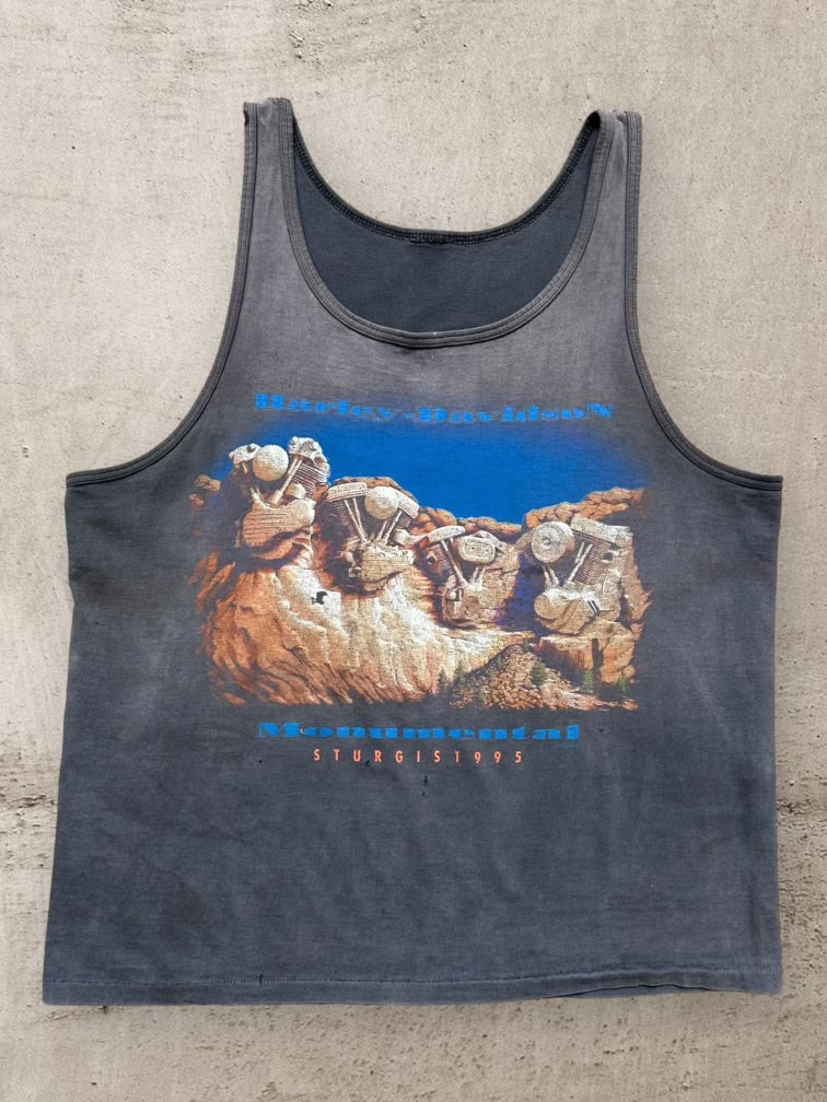 90s Harley Davidson Sturgis Faded Tank Top - XL