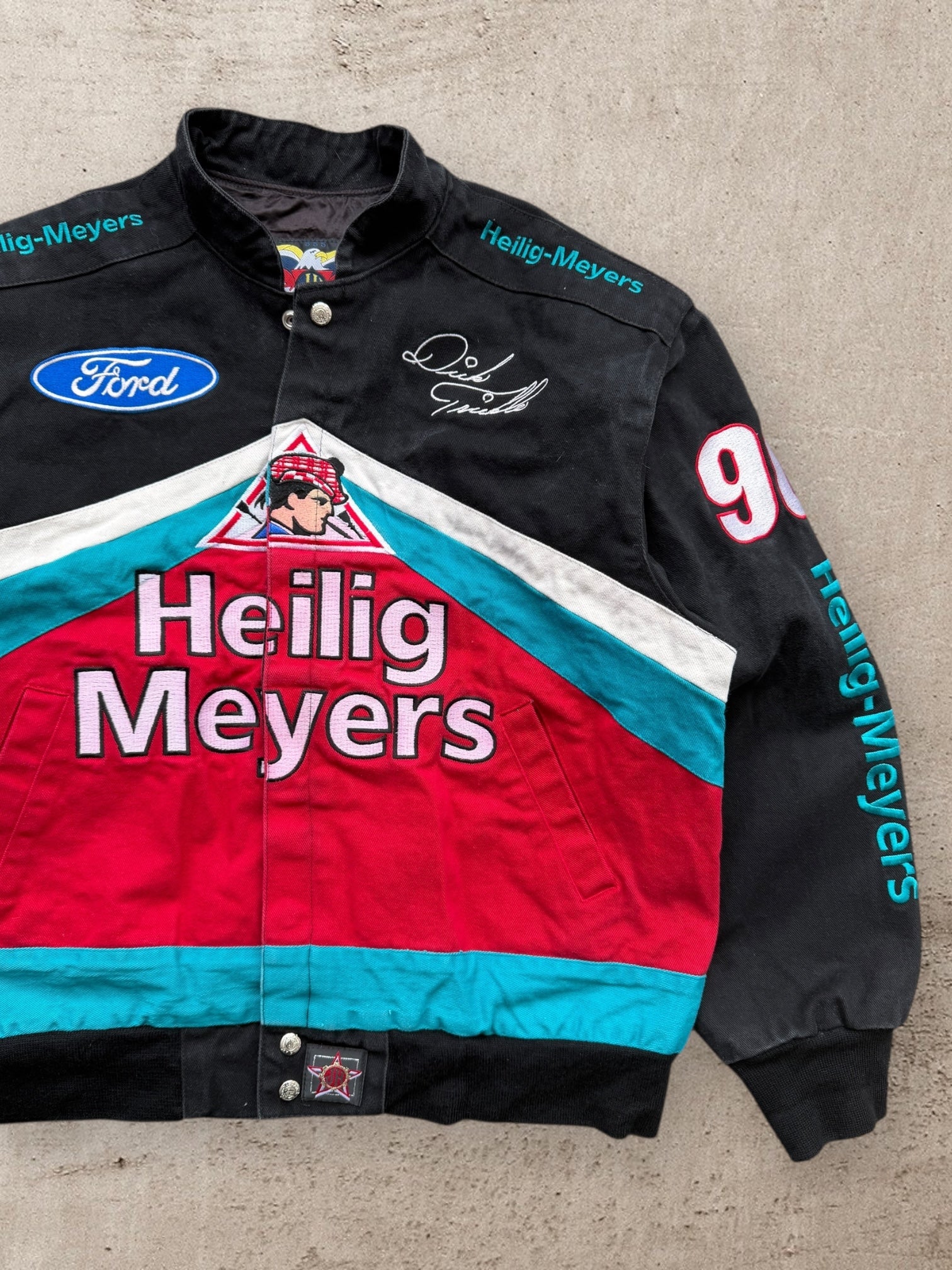 90s Jeff Hamilton Heilig Meyers NASCAR Racing Jacket - Large