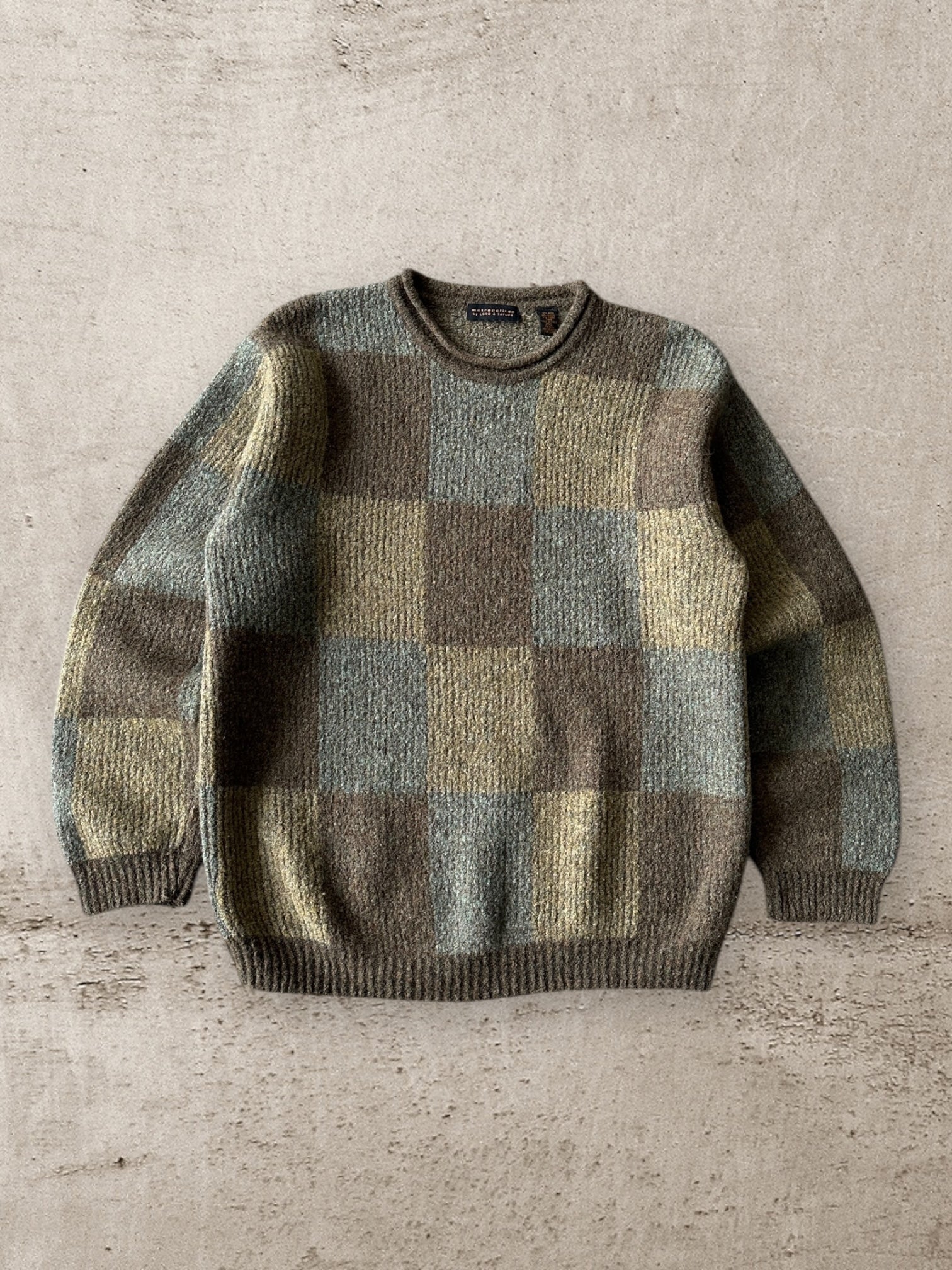 00s Metropolitan Multicolor Wool Sweater - XL