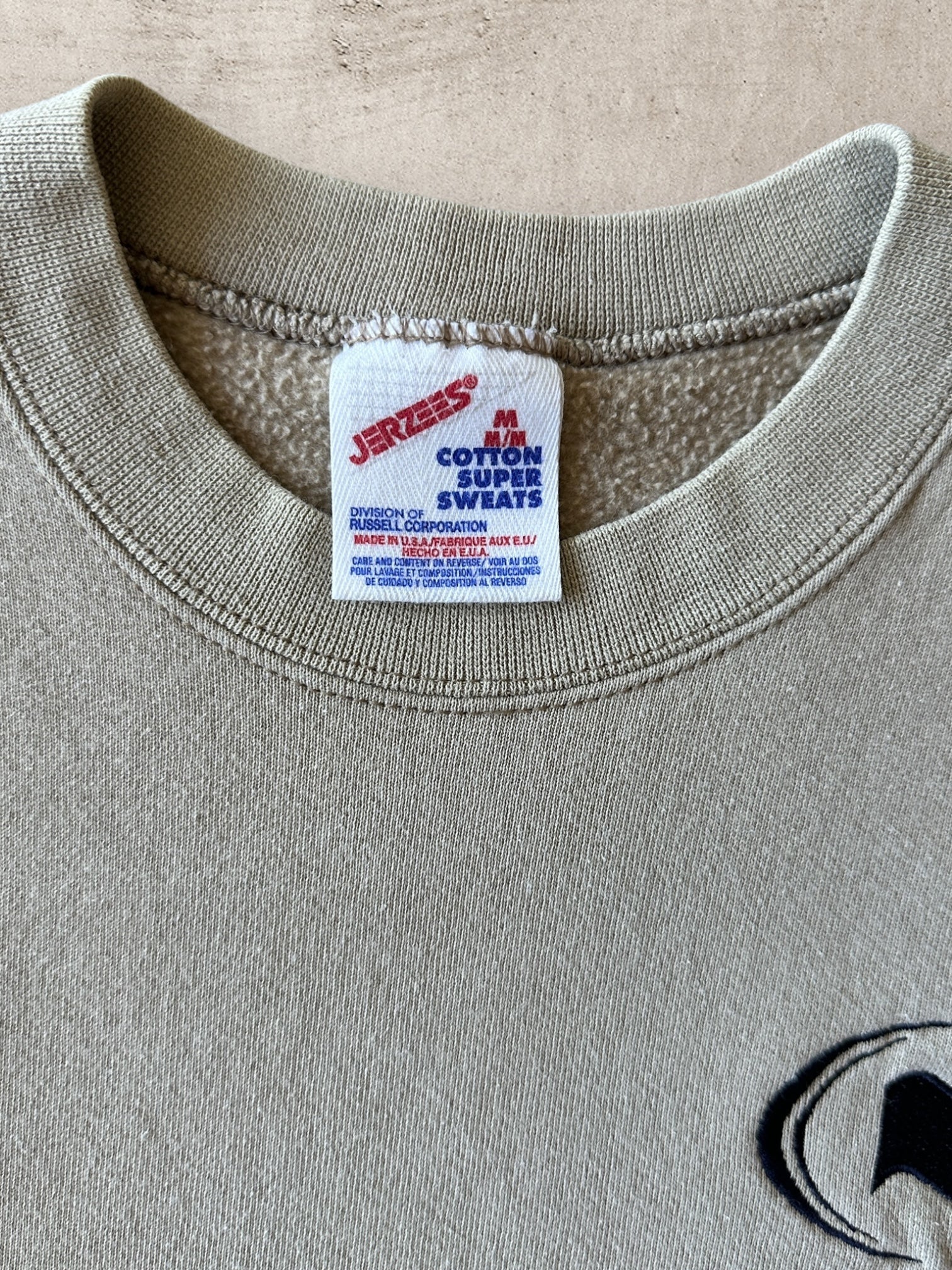 90s Embroidered Short Sleeve Crewneck - Medium