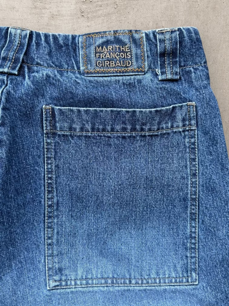 90s Marithe Francis Girbaud Strap Cargo Shorts - 36