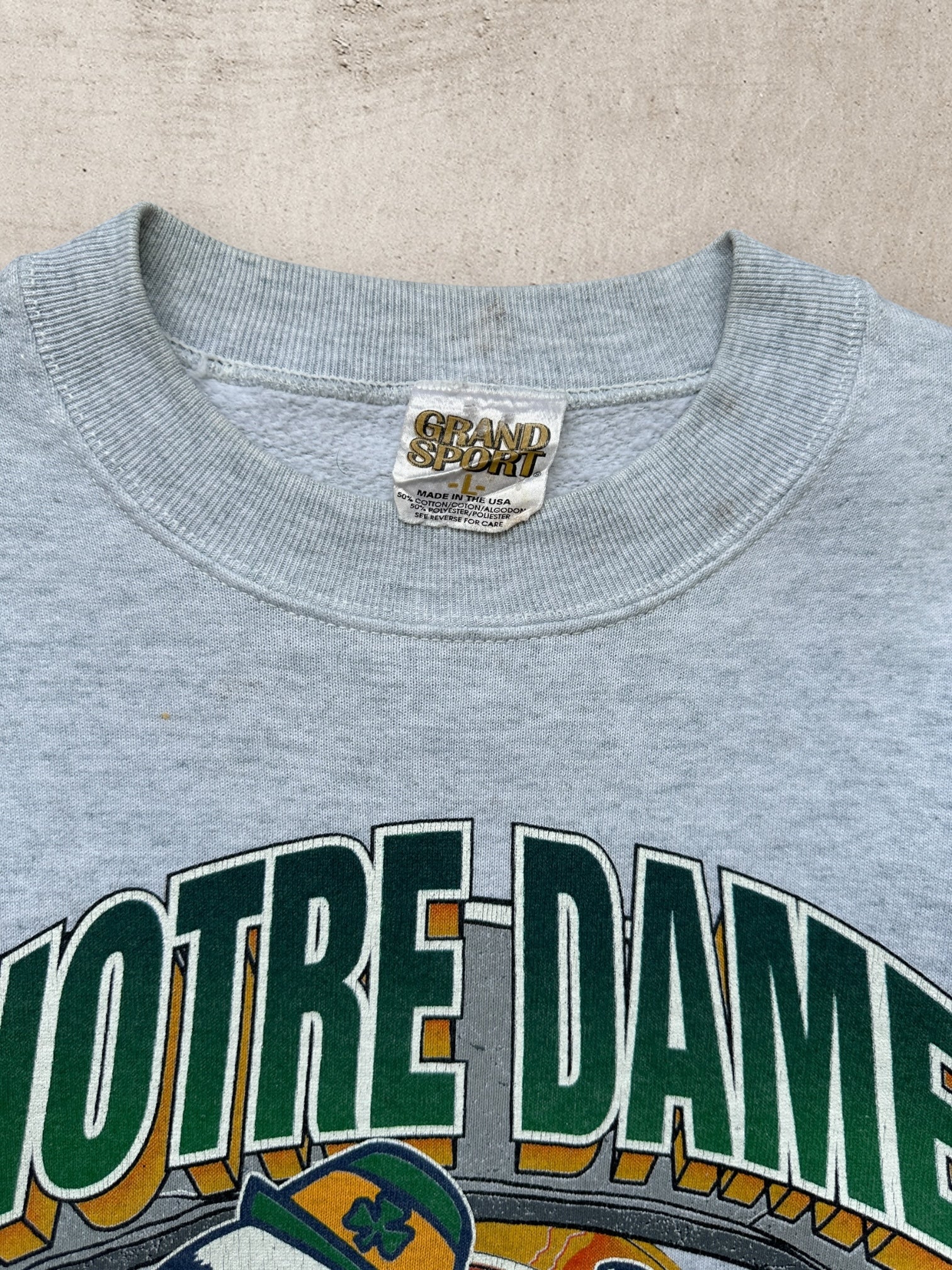 90s Notre Dame Crewneck - Medium