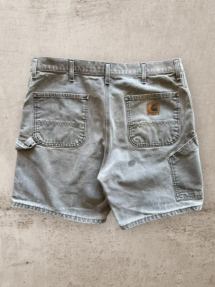 90s Carhartt Faded Carpenter Shorts - 38