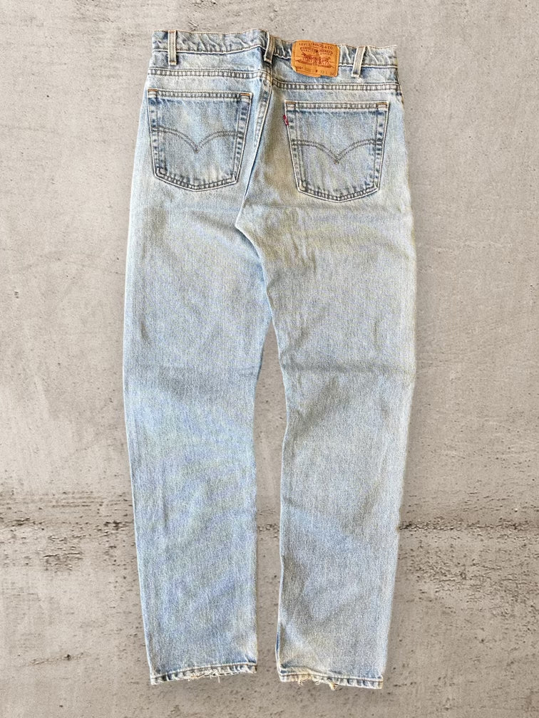 90s Levi’s 505 Light Wash Denim Jeans - 33x33