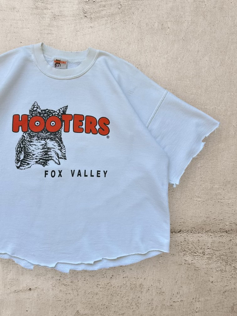 90s Hooters Cut Off Crewneck - Large