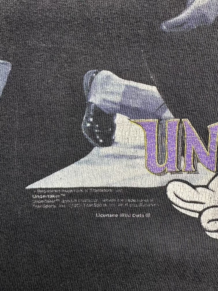 90s WWF Undertaker Graphic T-Shirt - Medium