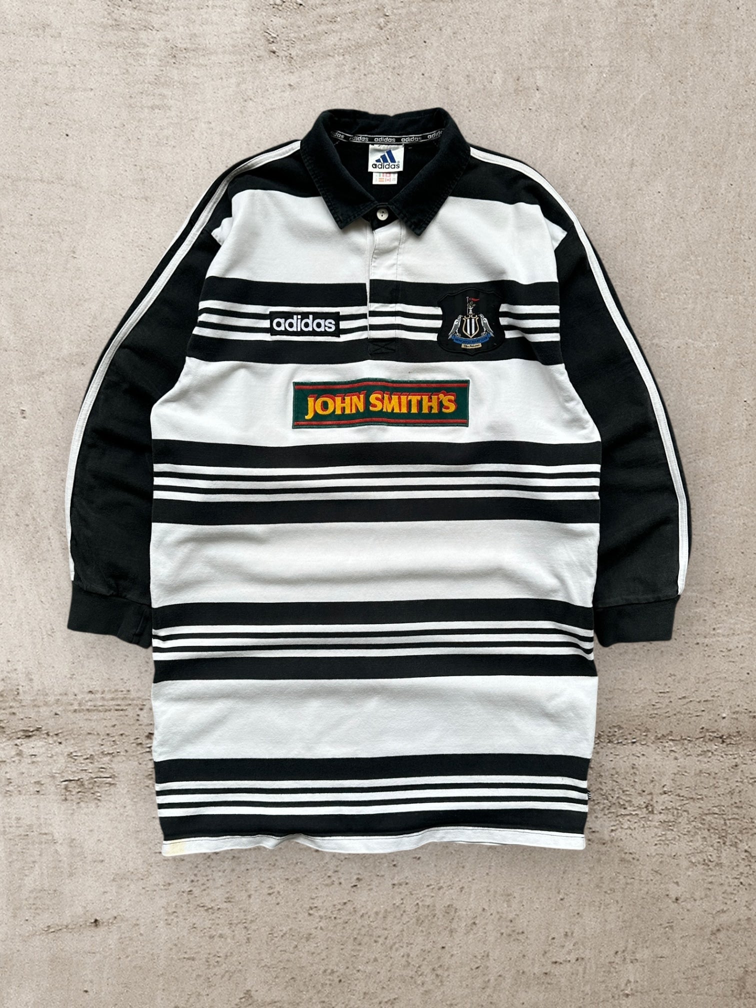 90s Adidas Newcastle Rugby Club Polo Shirt - XL