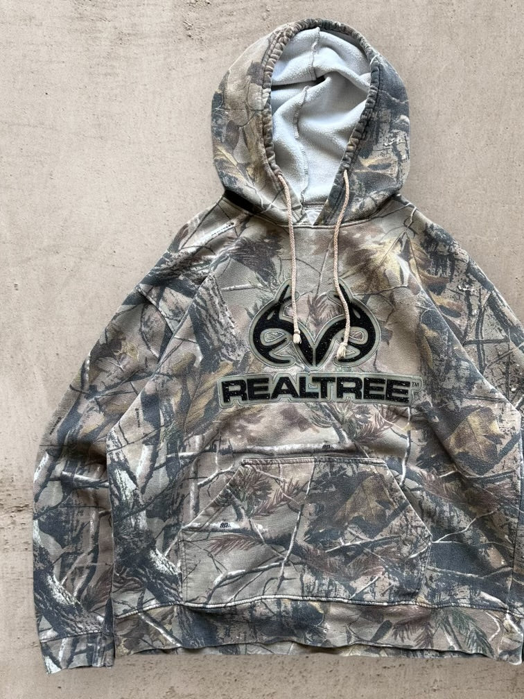 00s Real Tree Camouflage Hoodie - Large