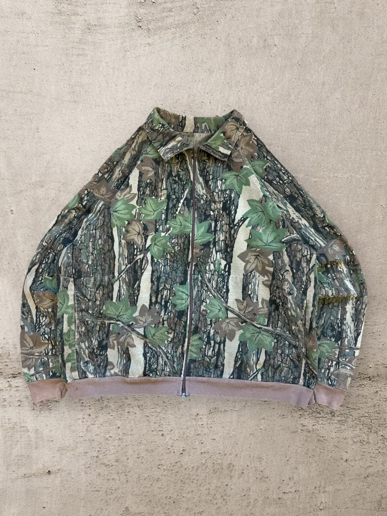 00s Ocoee Real Tree Camouflage Zip Up Jacket - XL