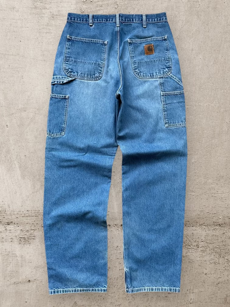 90s Carhartt Denim Carpenter Pants - 34