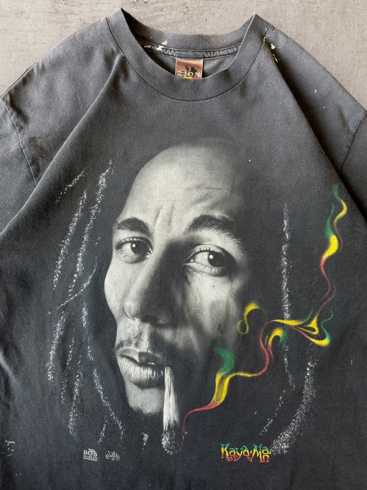90s Bob Marley Kayaman Faded T-Shirt - Large
