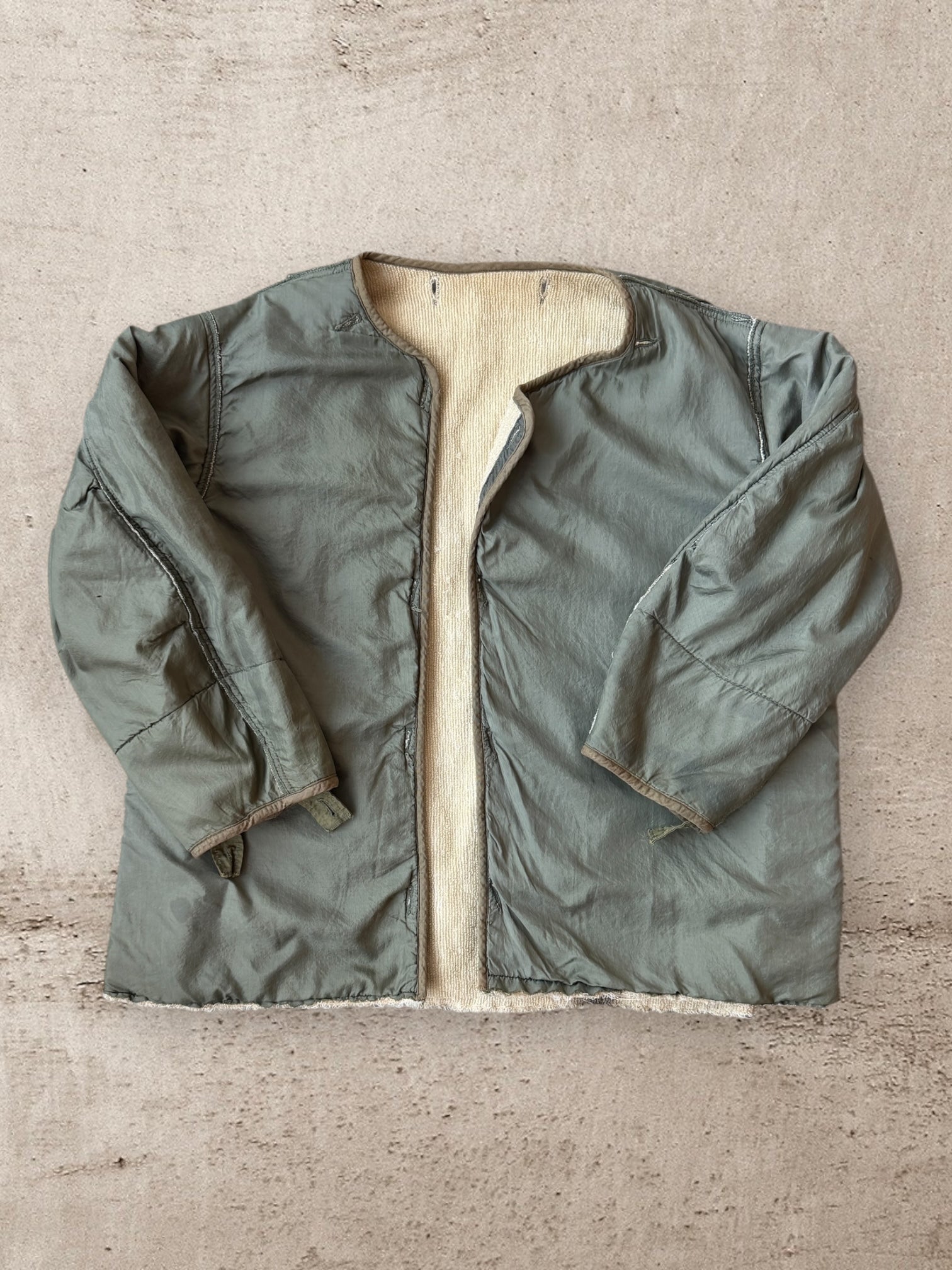 70s Military Sherpa Lined Liner Jacket - XXL
