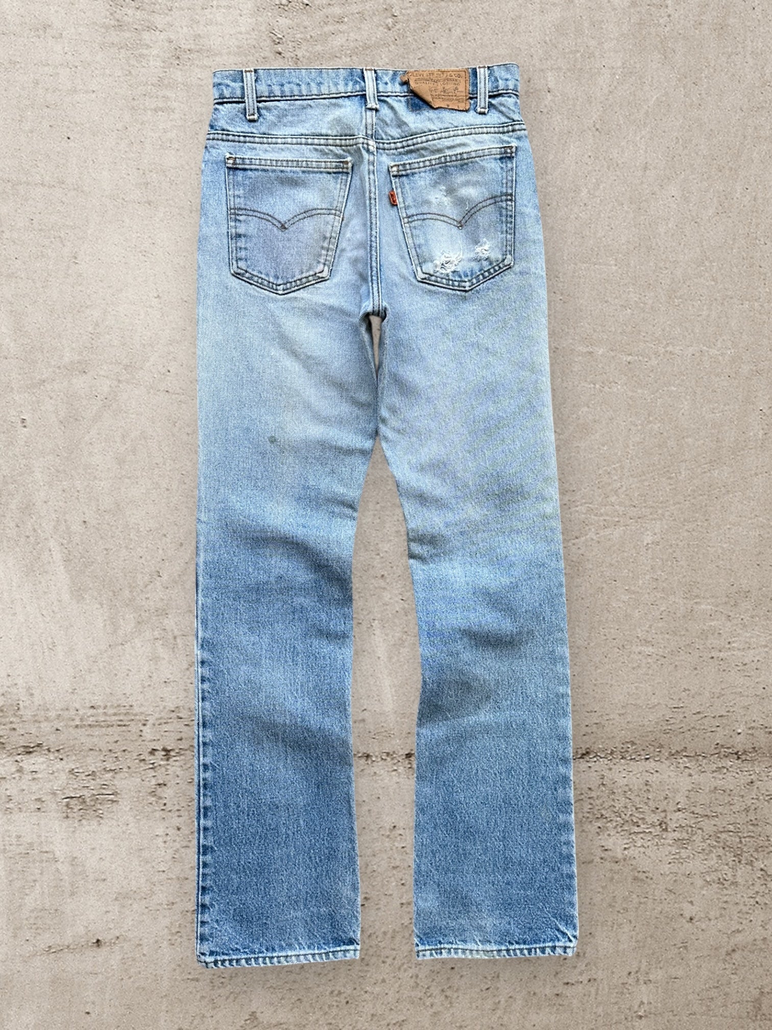 80s Levi’s Distressed Orange Tab Denim Jeans - 30”