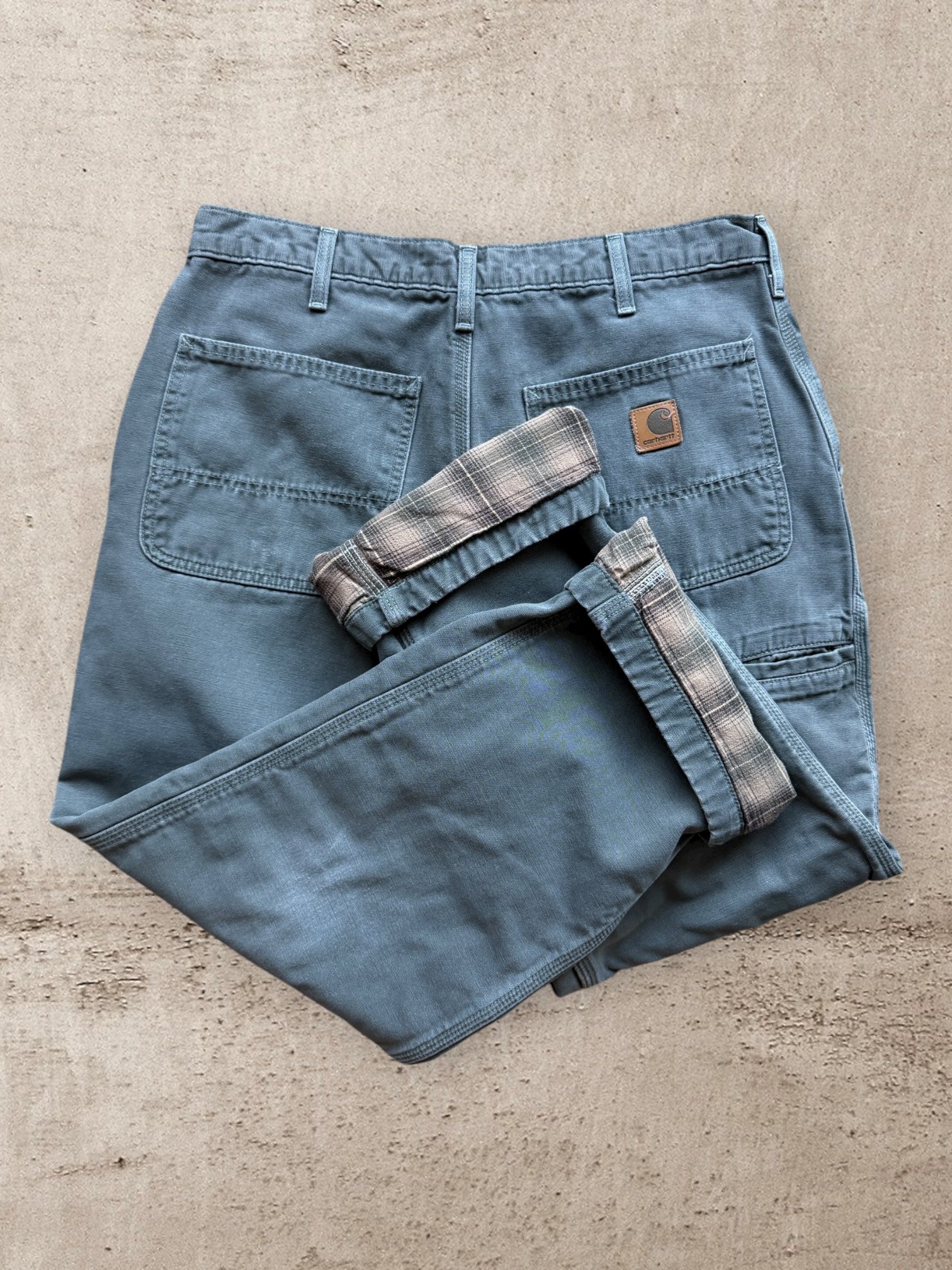 00s Carhartt Blanket Lined Carpenter Pants - 33”