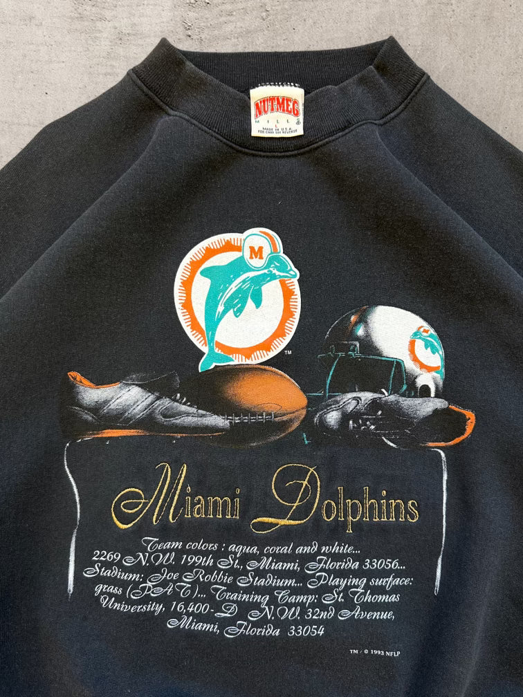 90s Nutmeg Miami Dolphins Crewneck - XL