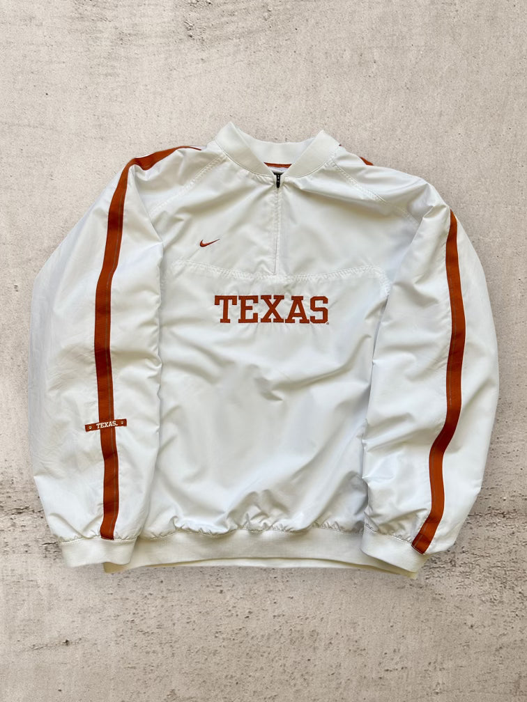 00s Nike Team Texas Long Horns 1/4 Zip Windbreaker Jacket - XXL