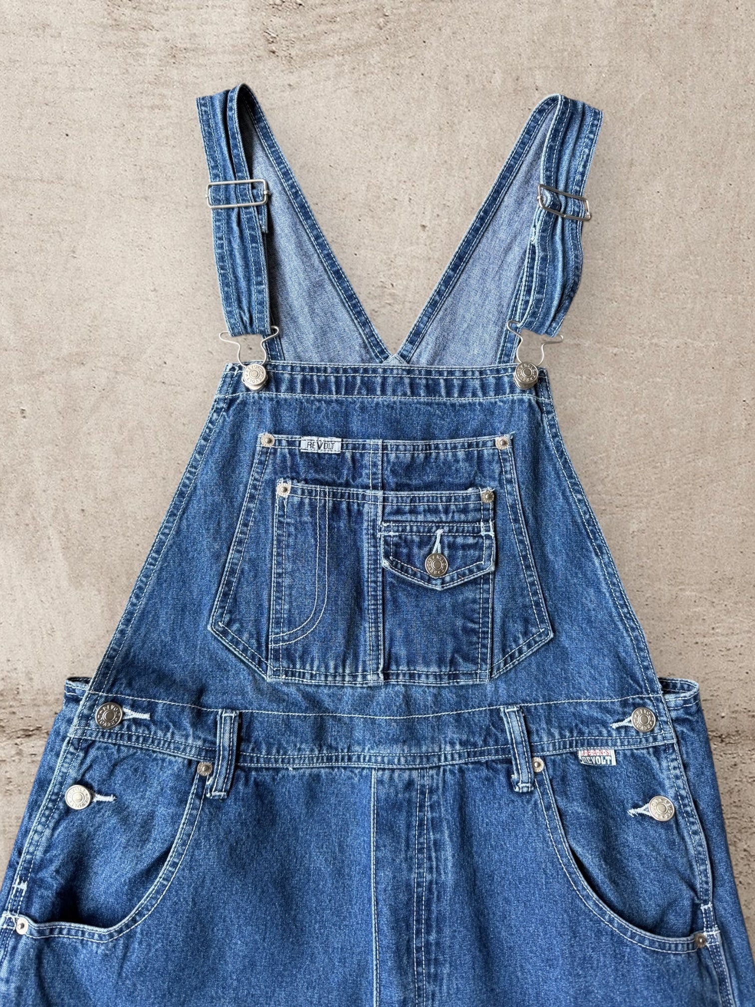 90s Revolt Denim Overalls -