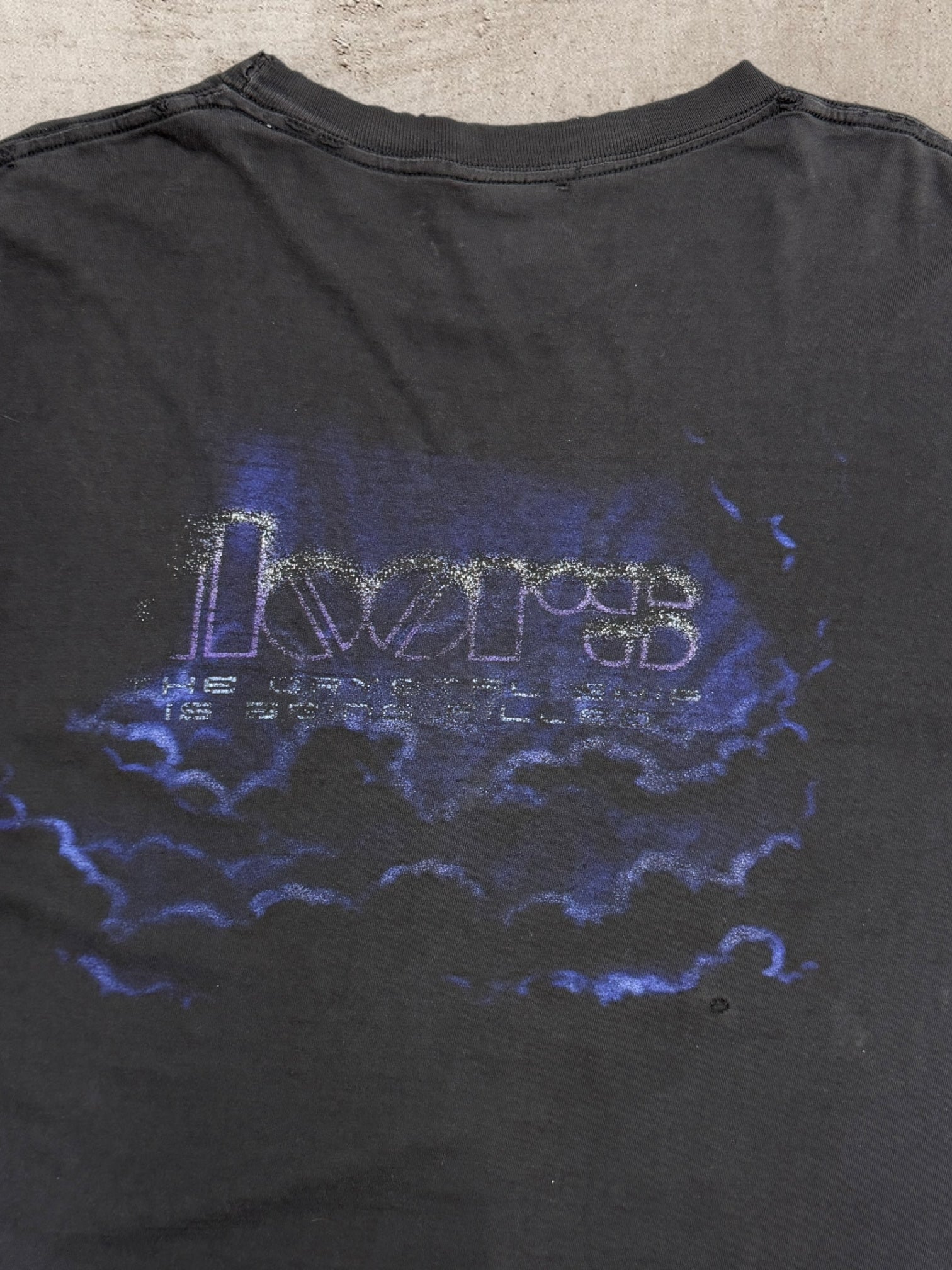 90s The Doors Distressed Graphic T-Shirt - XL