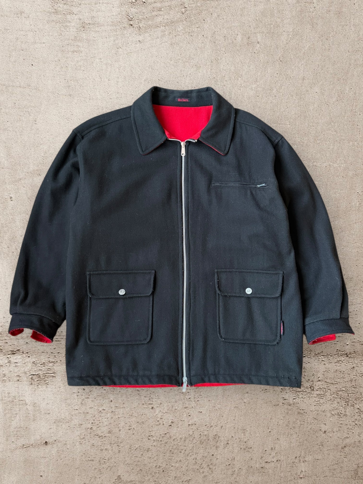 90s Marlboro Reversible Wool Jacket - XL