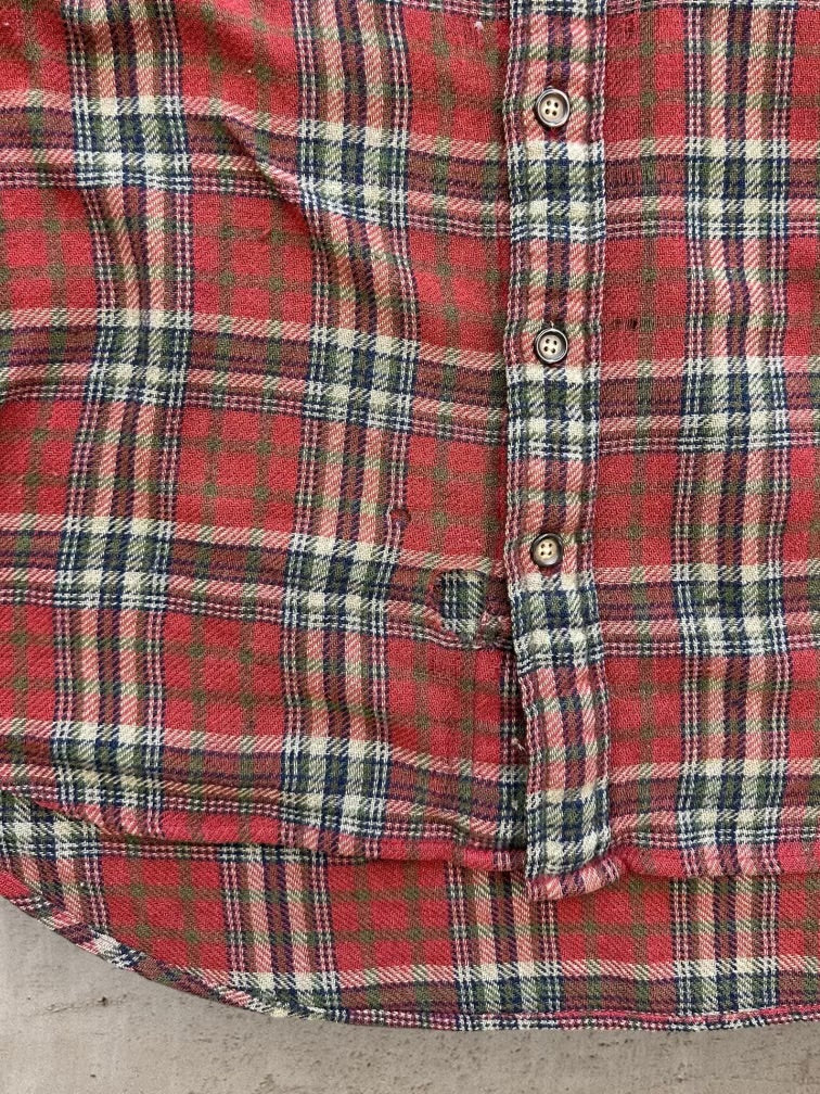 00s Gap Corduroy Collared Plaid Flannel - Large
