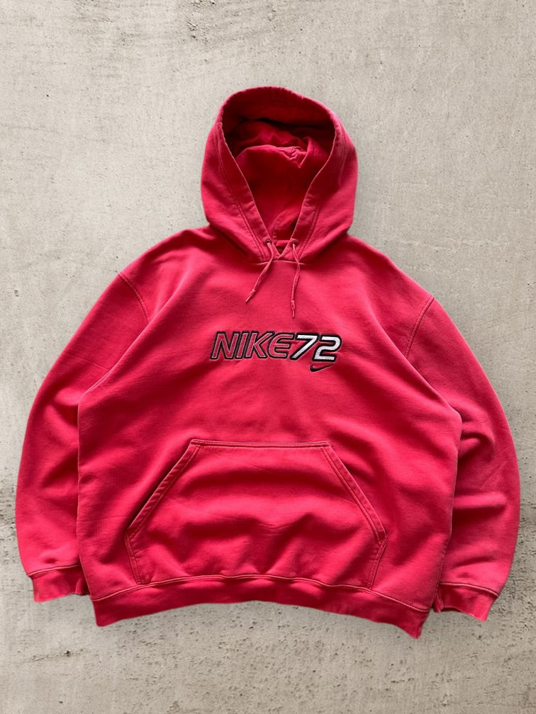 00s Nike 72 Embroidered Hoodie - XXL