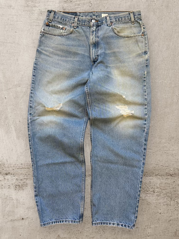 90s Levi’s 550 Faded Wash Denim Jeans - 35x29