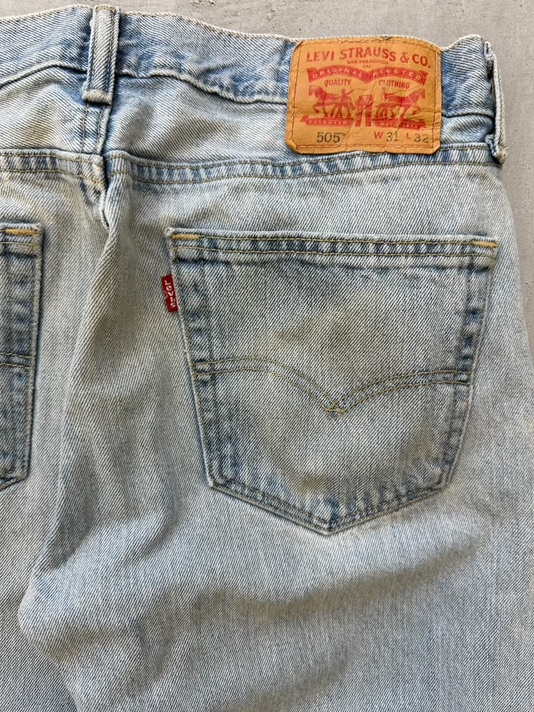 00年代 Levi's 505 ライトウォッシュ デニム ジーンズ - 32x27