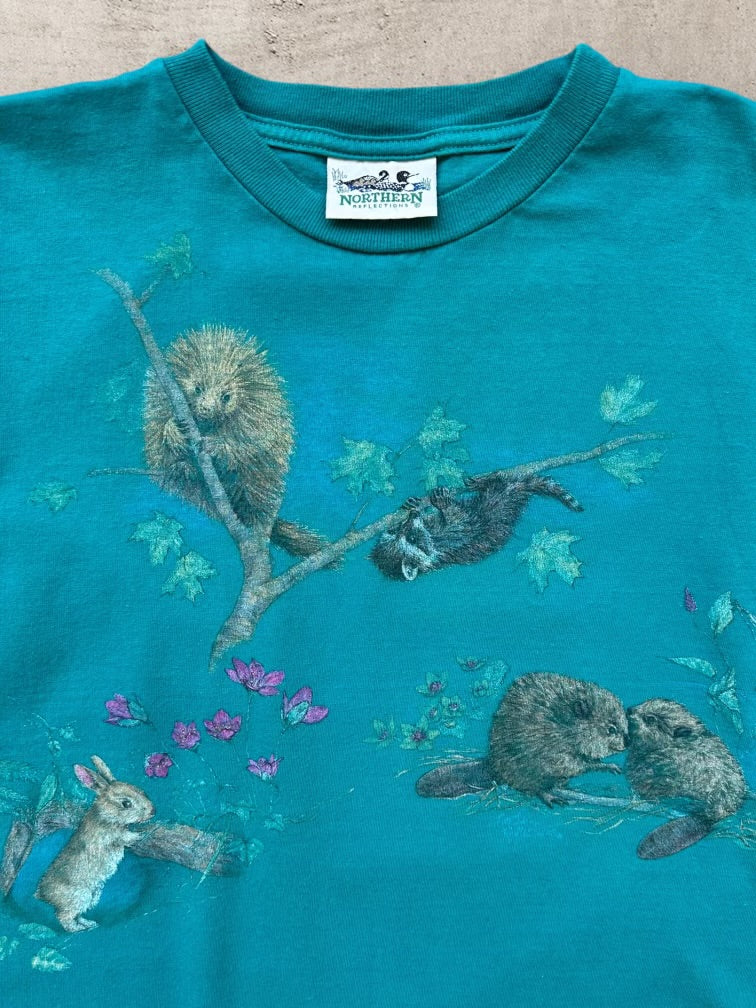 90s Northern Reflections Nature Graphic T-Shirt - Small