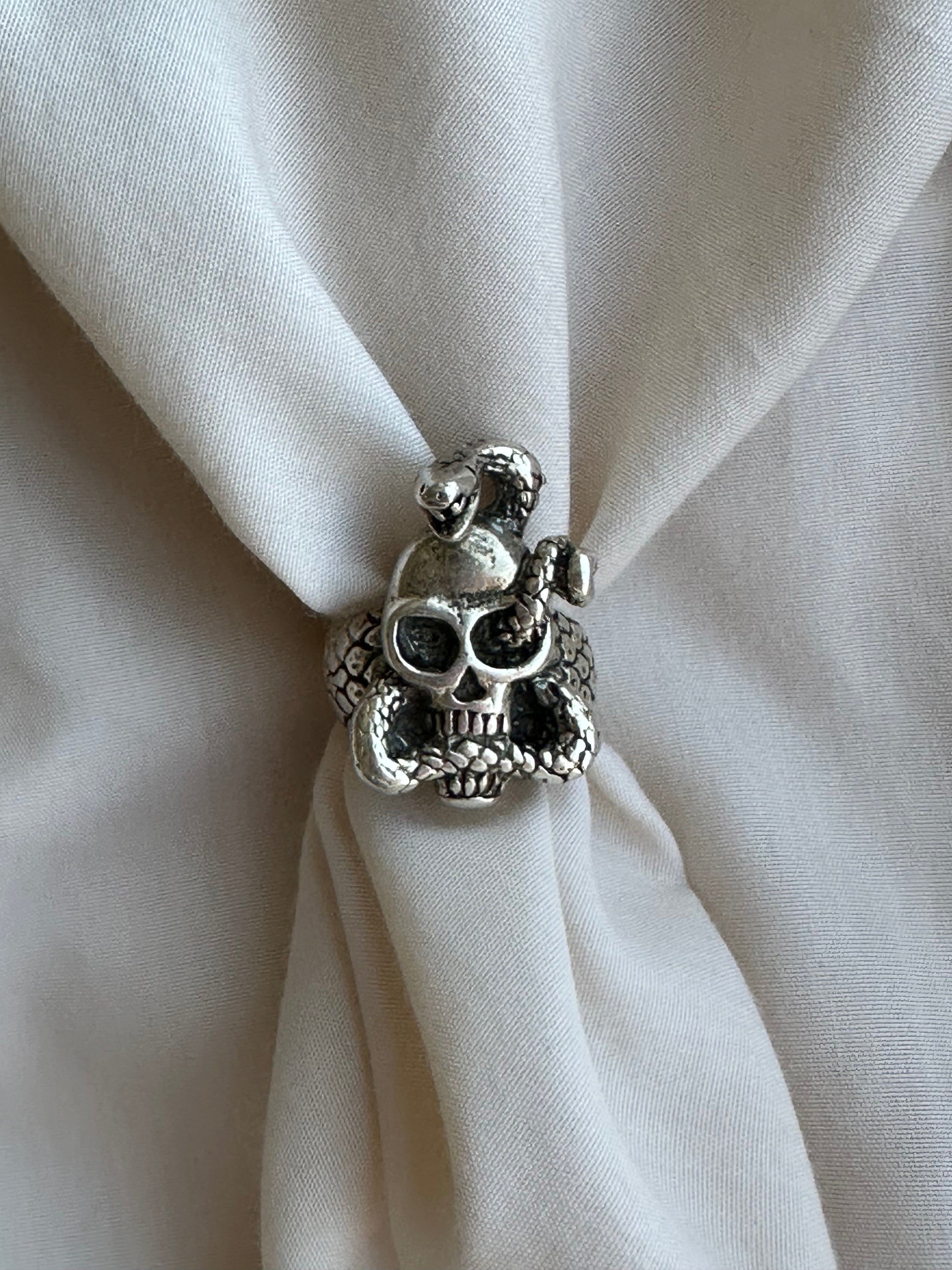 1983 G&S Skull and Snake Ring Size 8