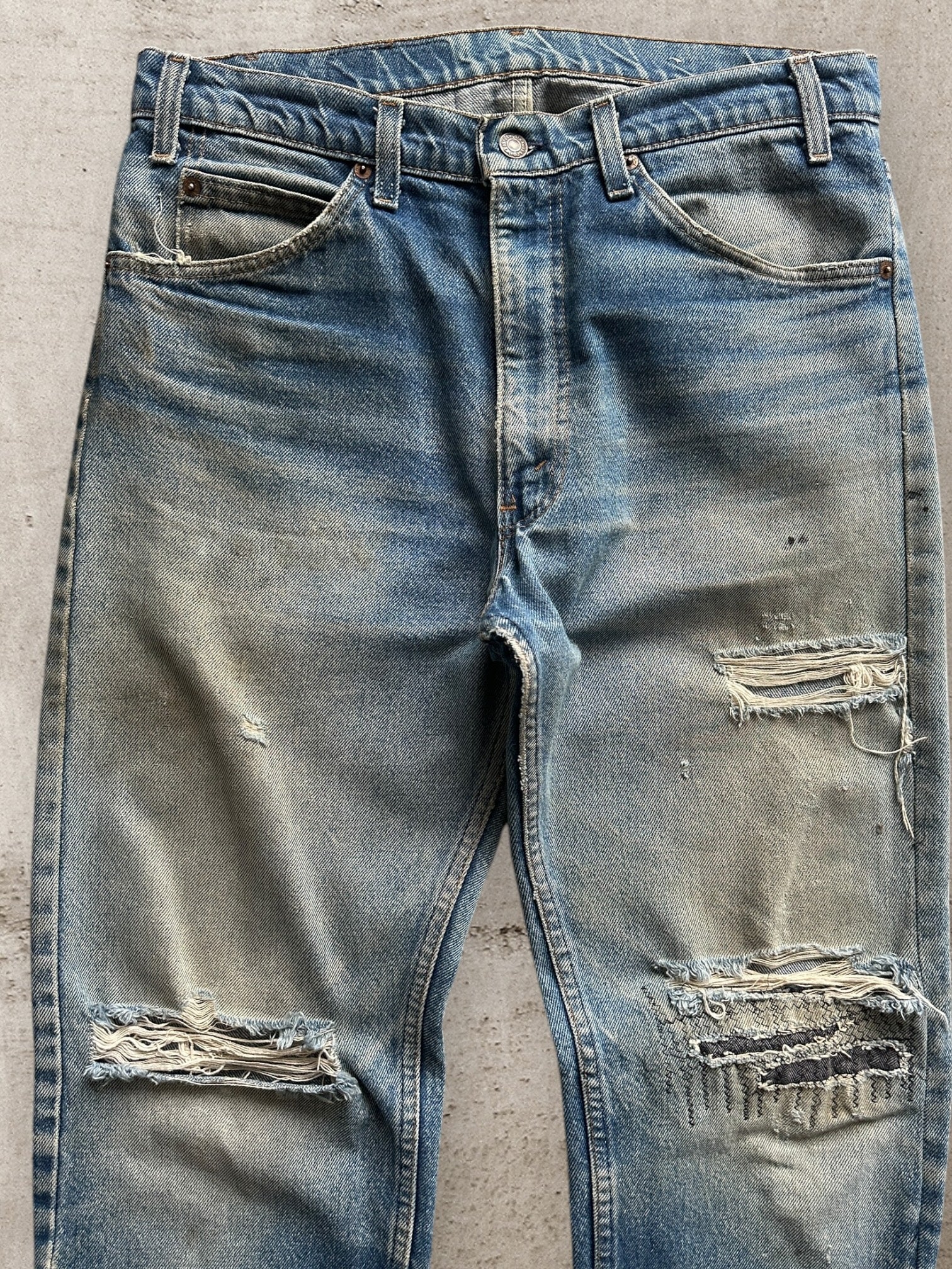 80s Levi’s Faded & Distressed Denim Jeans - 34