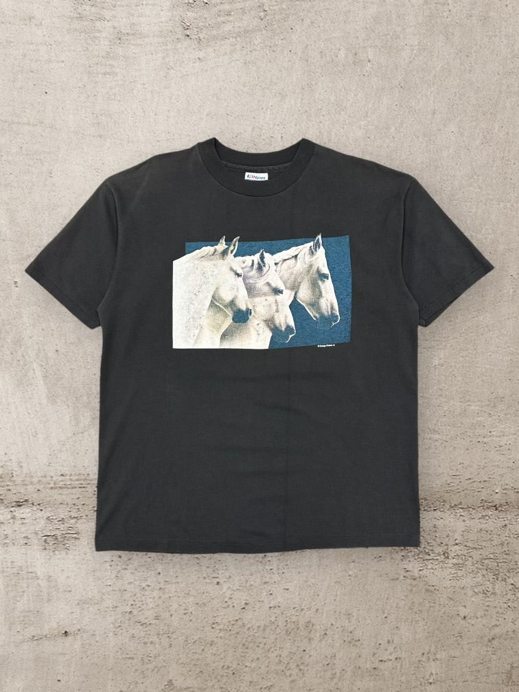 90s Horses Graphic T-Shirt - XL