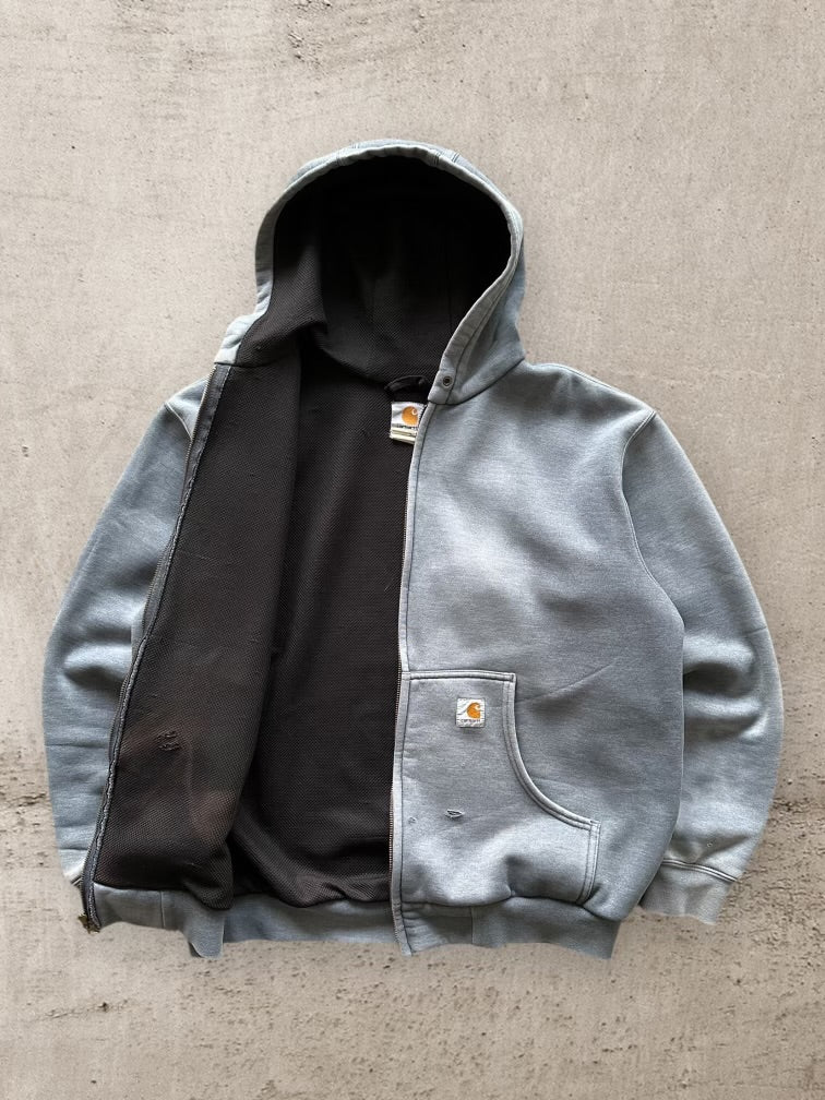 90s Carhartt Faded Zip Hoodie - XL